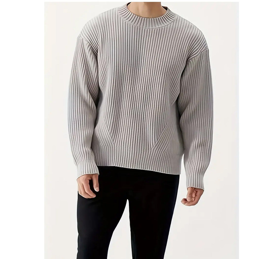 Men’s Casual Relaxed-Fit Crew Neck Sweater