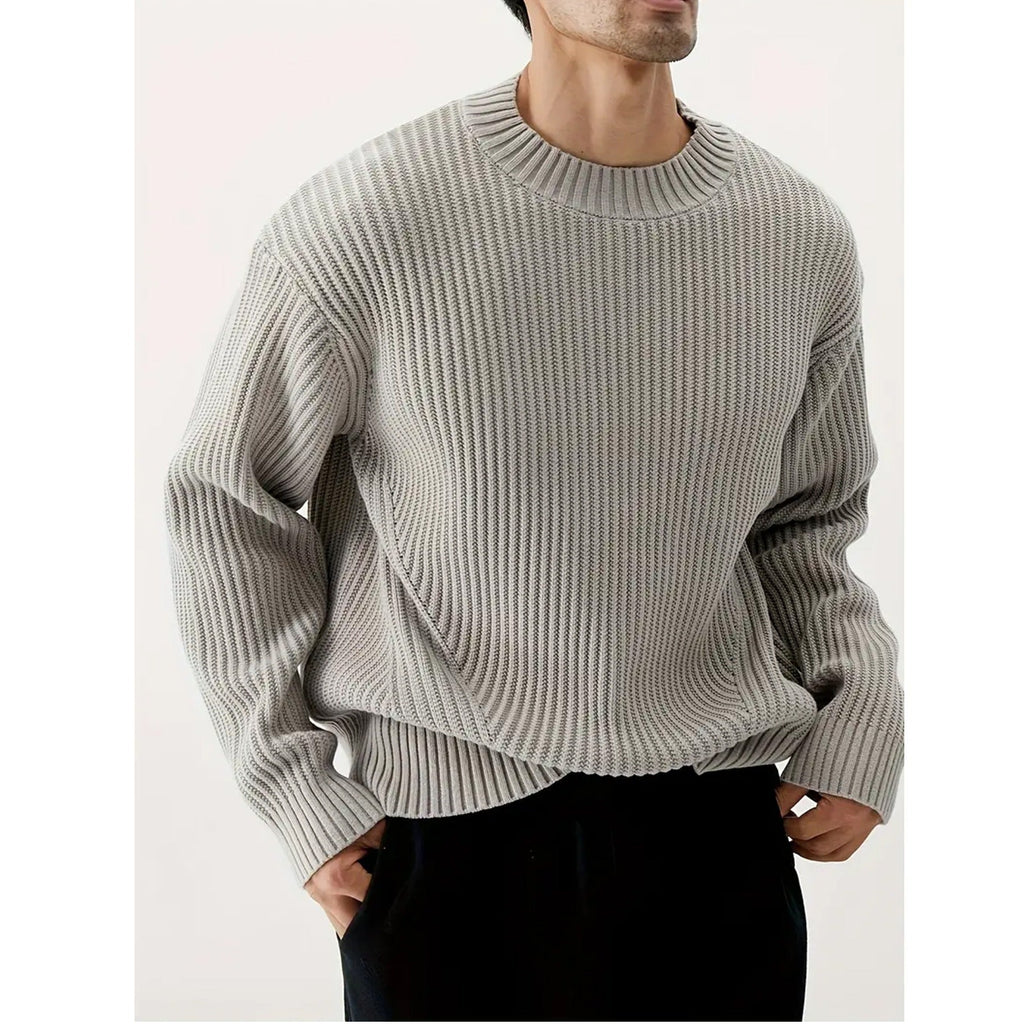 Men’s Casual Relaxed-Fit Crew Neck Sweater