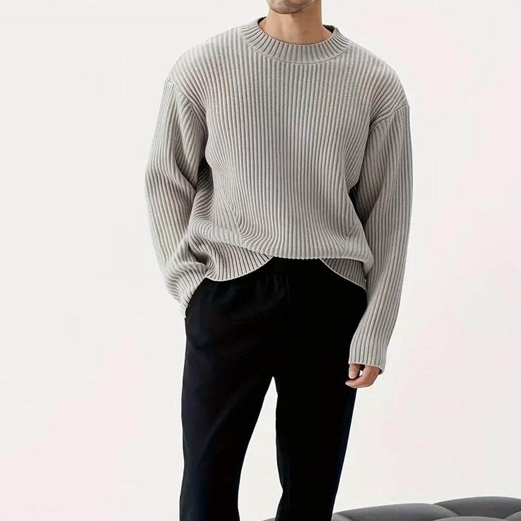 Men’s Casual Relaxed-Fit Crew Neck Sweater