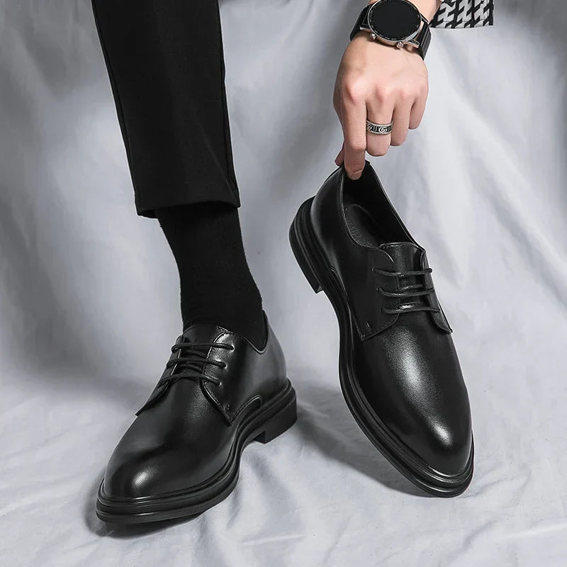 Oxford Dress Shoes with Lace-Up Closure