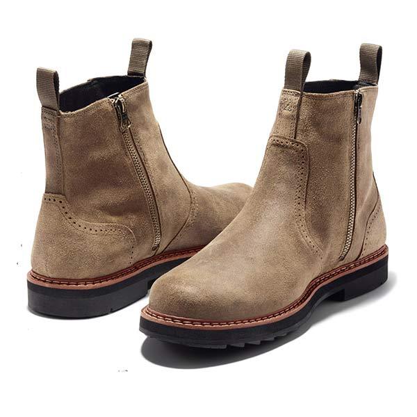 Chelsea Boots with Elastic Pull-On Ankle