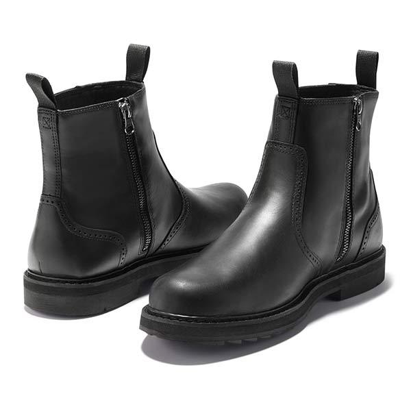 Chelsea Boots with Elastic Pull-On Ankle