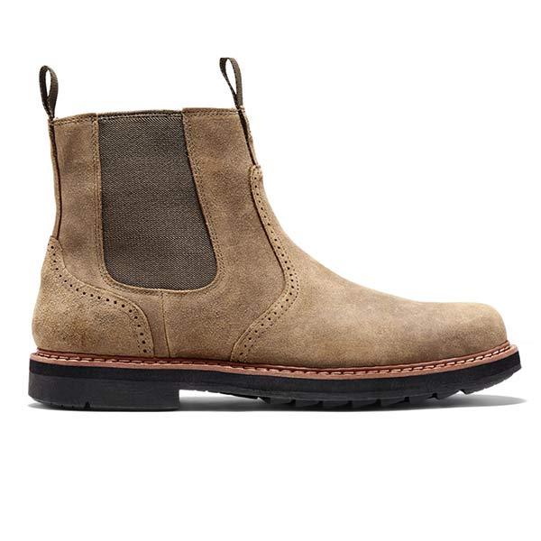 Chelsea Boots with Elastic Pull-On Ankle