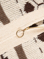 Men’s Shawl Collar Patterned Knit Cardigan