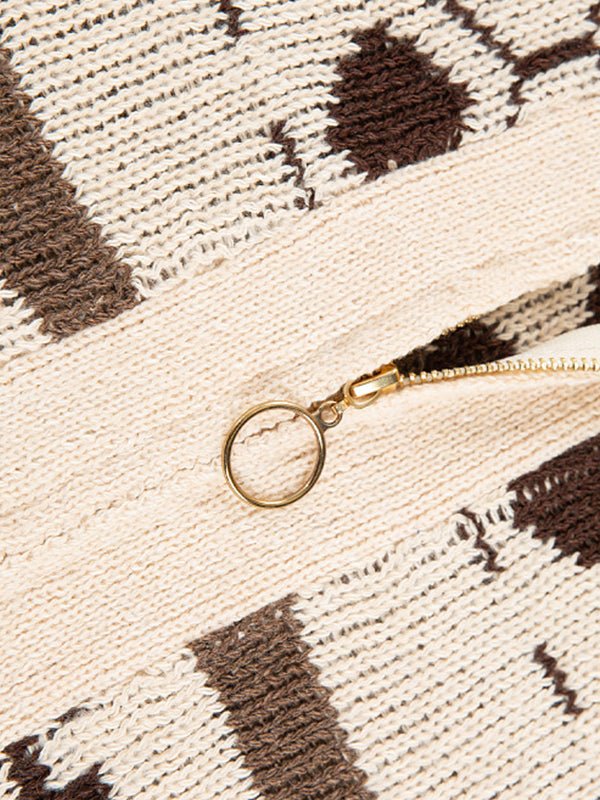 Men’s Shawl Collar Patterned Knit Cardigan