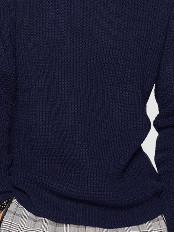 Men’s Oversized Crew Neck Knit Sweater
