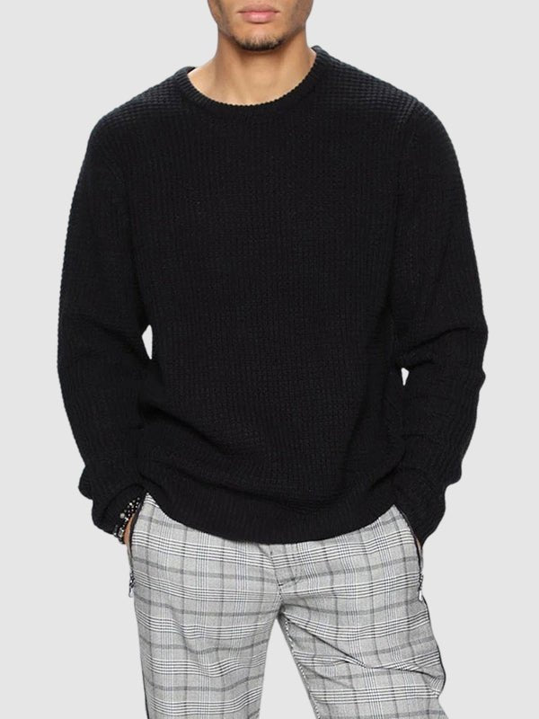 Men’s Oversized Crew Neck Knit Sweater