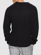 Men’s Oversized Crew Neck Knit Sweater
