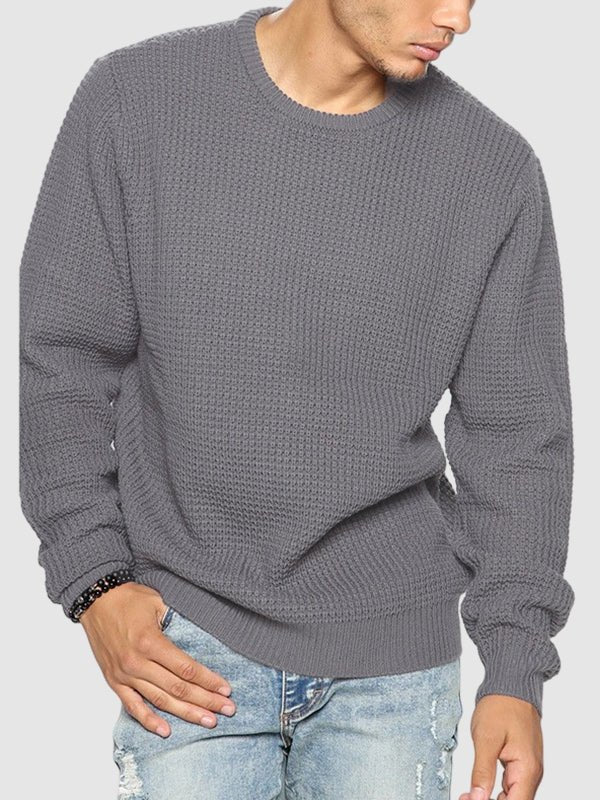 Men’s Oversized Crew Neck Knit Sweater