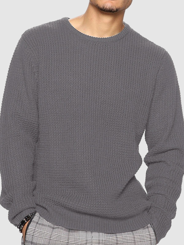 Men’s Oversized Crew Neck Knit Sweater