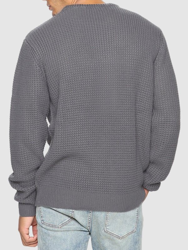 Men’s Oversized Crew Neck Knit Sweater