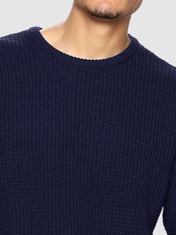 Men’s Oversized Crew Neck Knit Sweater