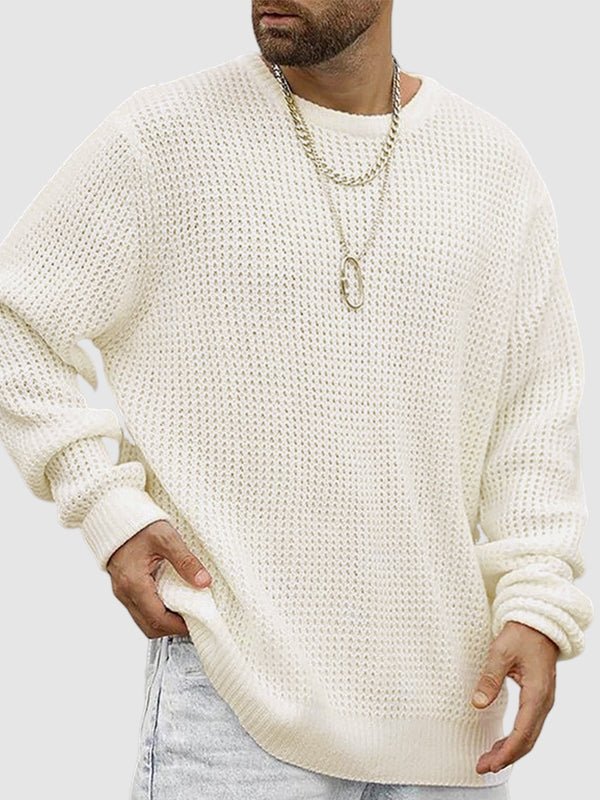 Men’s Oversized Crew Neck Knit Sweater